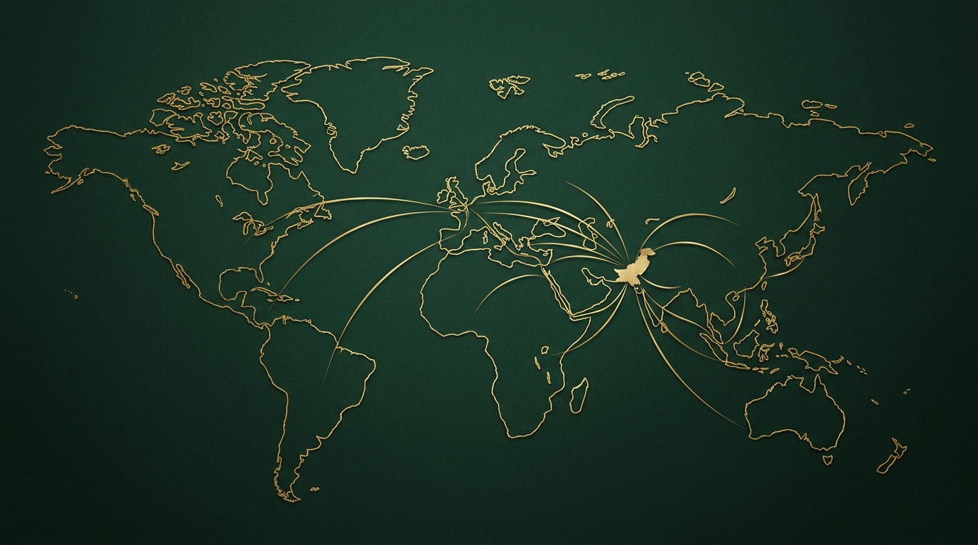 Global Trade Routes Map